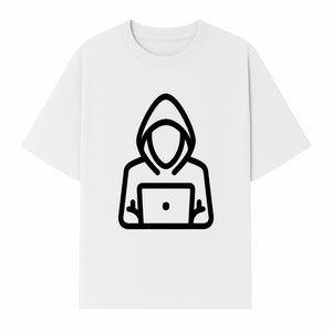 Hacker Laptop Graphic Tee | Cool Hoodie Design | Cybersecurity Humor Apparel for Tech Lovers - T-shirt 1758004708504.jpg