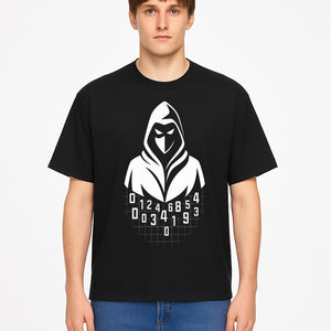 Hacker Hooded Mask Graphic Tee | Cybersecurity Theme | Tech Wear | Cool Gamer Shirt | Gift for Programmers & Tech Enthusiasts - T-shirt 1758004709154.jpg