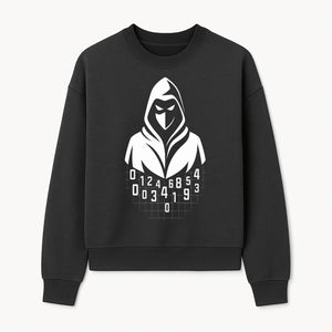 Hacker Hooded Mask Graphic Tee | Cybersecurity Theme | Tech Wear | Cool Gamer Shirt | Gift for Programmers & Tech Enthusiasts - Sweatshirt 1758004709914.jpg