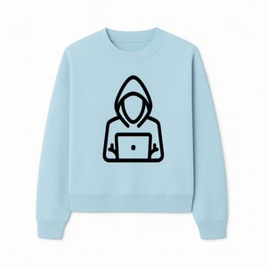 Hacker Laptop Graphic Tee | Cool Hoodie Design | Cybersecurity Humor Apparel for Tech Lovers - Sweatshirt 1758004710693.jpg