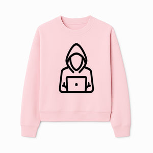 Hacker Laptop Graphic Tee | Cool Hoodie Design | Cybersecurity Humor Apparel for Tech Lovers - Sweatshirt 1758004710864.jpg