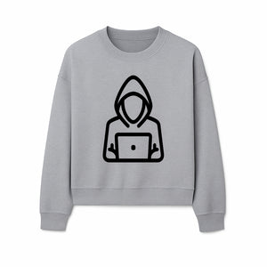 Hacker Laptop Graphic Tee | Cool Hoodie Design | Cybersecurity Humor Apparel for Tech Lovers - Sweatshirt 1758004711496.jpg