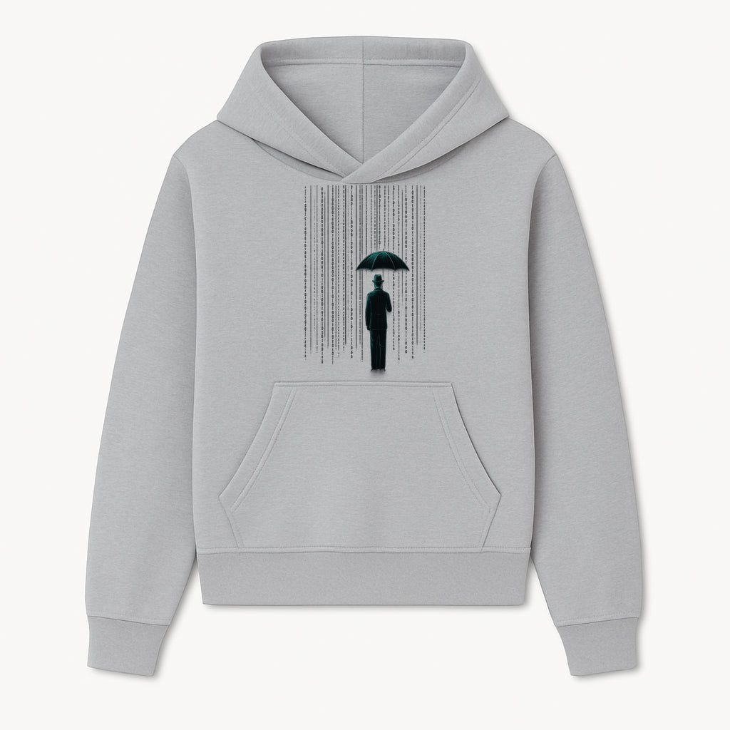 Digital Rain Umbrella Art Print - Retro Sci-Fi Illustrations for Home Decor, Wall Art, and Tech Enthusiasts - Hoodie 1758004711833.jpg