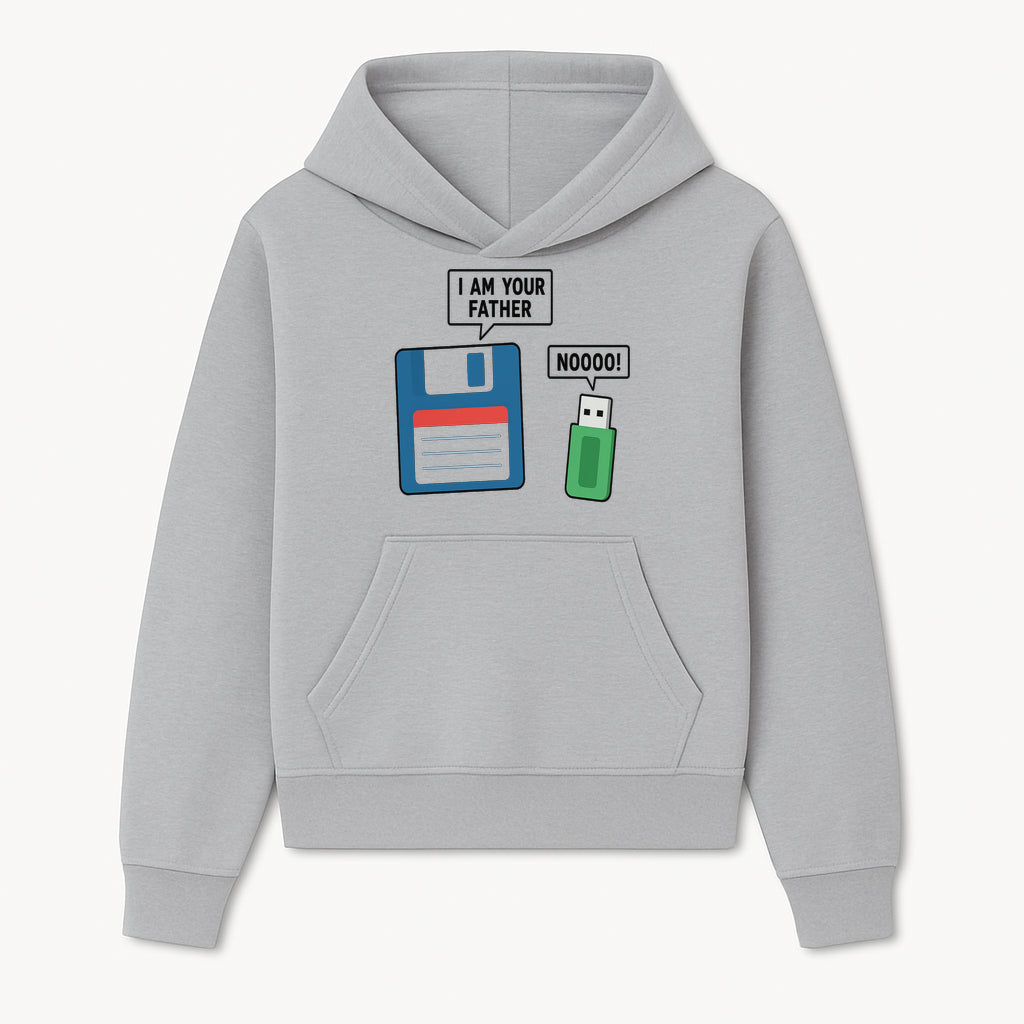 Funny Retro Dad Joke Tee - Floppy Disk USB I Am Your Father Graphic T-Shirt for Geeky Humor Lovers - Hoodie 1758004712300.jpg