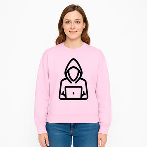 Hacker Laptop Graphic Tee | Cool Hoodie Design | Cybersecurity Humor Apparel for Tech Lovers - Sweatshirt 1758004713062.jpg