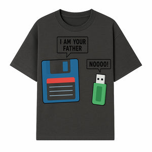Funny Retro Dad Joke Tee - Floppy Disk USB I Am Your Father Graphic T-Shirt for Geeky Humor Lovers - T-shirt 1758004715829.jpg