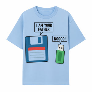 Funny Retro Dad Joke Tee - Floppy Disk USB I Am Your Father Graphic T-Shirt for Geeky Humor Lovers - T-shirt 1758004716280.jpg