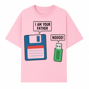 Funny Retro Dad Joke Tee - Floppy Disk USB I Am Your Father Graphic T-Shirt for Geeky Humor Lovers - T-shirt 1758004716430.jpg