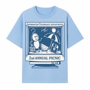 IT Department 2nd Annual Picnic T-shirt, Fun Tech Theme, Cute Graphic with Watermelon and Computer, Summer Event Apparel - T-shirt 1758004717920.jpg