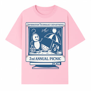 IT Department 2nd Annual Picnic T-shirt, Fun Tech Theme, Cute Graphic with Watermelon and Computer, Summer Event Apparel - T-shirt 1758004718125.jpg