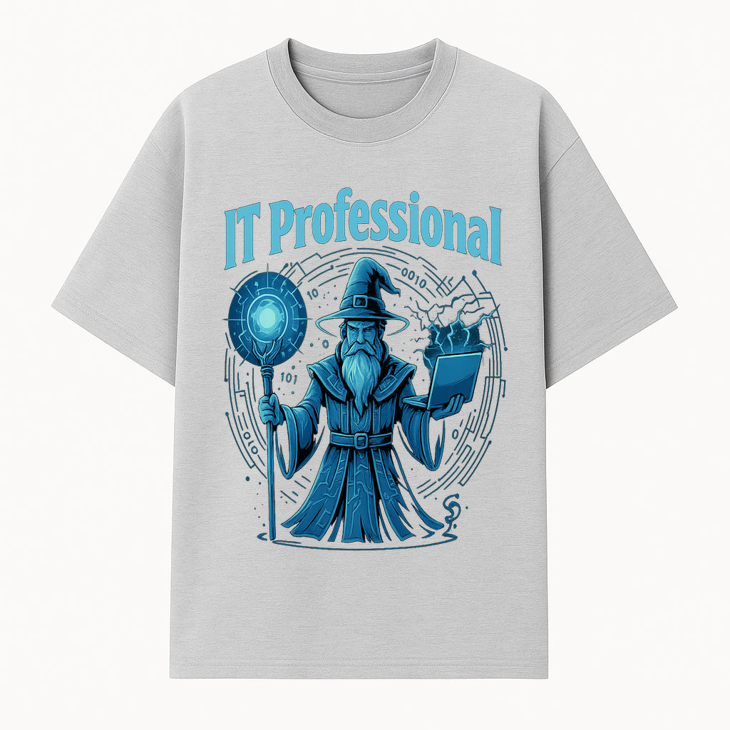 Wizard IT Professional Graphic Tee | Magical Tech T-Shirt for IT Specialists | Geeky Computer Sorcery Design - T-shirt 1758004718142.jpg