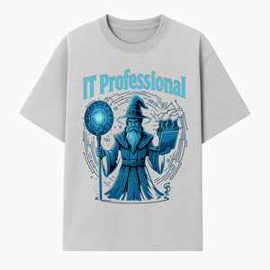 Wizard IT Professional Graphic Tee | Magical Tech T-Shirt for IT Specialists | Geeky Computer Sorcery Design - T-shirt 1758004718142.jpg