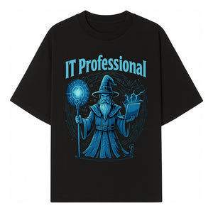 Wizard IT Professional Graphic Tee | Magical Tech T-Shirt for IT Specialists | Geeky Computer Sorcery Design - T-shirt 1758004718258.jpg