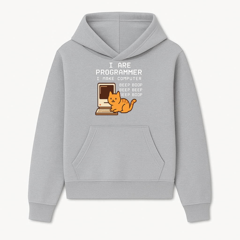 Funny Programmer Cat Design T-Shirt - I Make Computer Beep Boop - Geeky Gift for Tech Lovers and Cat Owners - Hoodie 1758004718301.jpg