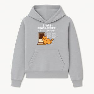 Funny Programmer Cat Design T-Shirt - I Make Computer Beep Boop - Geeky Gift for Tech Lovers and Cat Owners - Hoodie 1758004718301.jpg