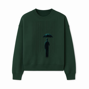 Digital Rain Umbrella Art Print - Retro Sci-Fi Illustrations for Home Decor, Wall Art, and Tech Enthusiasts - Sweatshirt 1758004718634.jpg