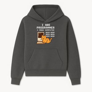 Funny Programmer Cat Design T-Shirt - I Make Computer Beep Boop - Geeky Gift for Tech Lovers and Cat Owners - Hoodie 1758004718682.jpg