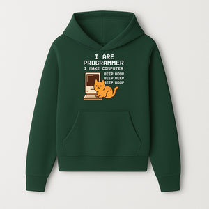 Funny Programmer Cat Design T-Shirt - I Make Computer Beep Boop - Geeky Gift for Tech Lovers and Cat Owners - Hoodie 1758004718867.jpg