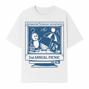 IT Department 2nd Annual Picnic T-shirt, Fun Tech Theme, Cute Graphic with Watermelon and Computer, Summer Event Apparel - T-shirt 1758004718904.jpg