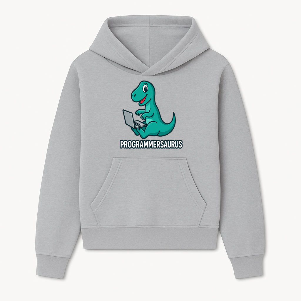 Programmersaurus T-Rex Dinosaur Laptop Sticker | Cute Tech Humor Gift for Programmers, Coders, and Developers - Hoodie 1758004719075.jpg