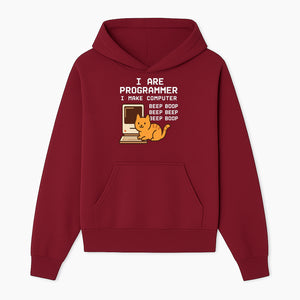 Funny Programmer Cat Design T-Shirt - I Make Computer Beep Boop - Geeky Gift for Tech Lovers and Cat Owners - Hoodie 1758004719497.jpg