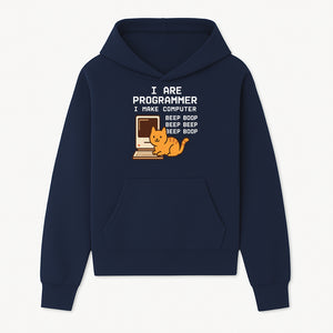Funny Programmer Cat Design T-Shirt - I Make Computer Beep Boop - Geeky Gift for Tech Lovers and Cat Owners - Hoodie 1758004719694.jpg