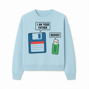 Funny Retro Dad Joke Tee - Floppy Disk USB I Am Your Father Graphic T-Shirt for Geeky Humor Lovers - Sweatshirt 1758004719752.jpg