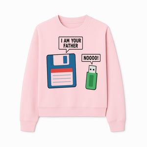 Funny Retro Dad Joke Tee - Floppy Disk USB I Am Your Father Graphic T-Shirt for Geeky Humor Lovers - Sweatshirt 1758004719908.jpg