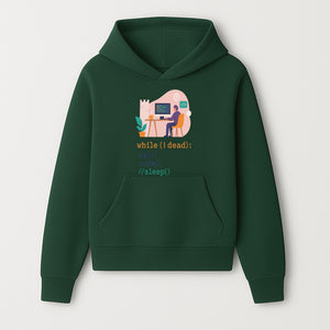 Funny Programmer Wall Art - While I Dead: Eat, Code, Sleep - Tech Decor for Developers, Coding Humor Print - Hoodie 1758004720283.jpg
