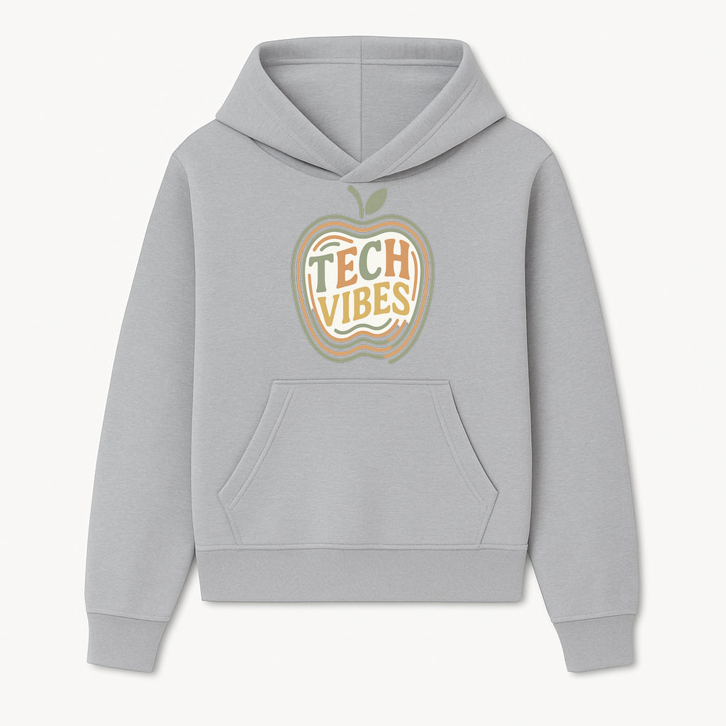Tech Vibes Apple Graphic Tee | Retro Tech-Inspired Design | Trendy Apparel for Tech Lovers | Unique Gift Idea - Hoodie 1758004720403.jpg