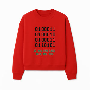 Binary Code Graphic Tee - If You Can Read This, Ahh Too - Fun Tech Shirt for Programmers, Gamers, and Nerdy Friends - Sweatshirt 1758004720423.jpg