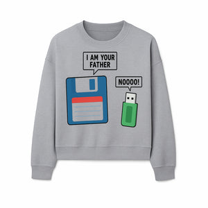 Funny Retro Dad Joke Tee - Floppy Disk USB I Am Your Father Graphic T-Shirt for Geeky Humor Lovers - Sweatshirt 1758004720560.jpg
