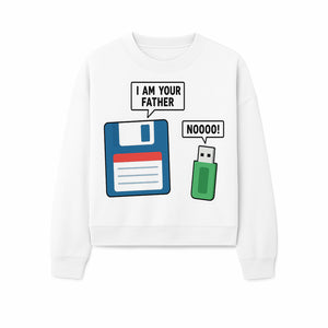 Funny Retro Dad Joke Tee - Floppy Disk USB I Am Your Father Graphic T-Shirt for Geeky Humor Lovers - Sweatshirt 1758004720735.jpg