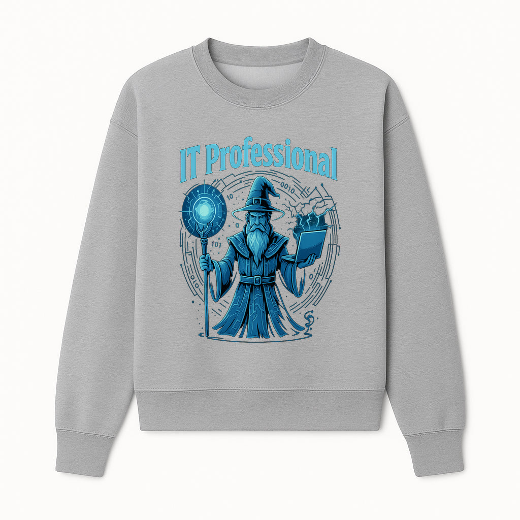 Wizard IT Professional Graphic Tee | Magical Tech T-Shirt for IT Specialists | Geeky Computer Sorcery Design - Sweatshirt 1758004721401.jpg