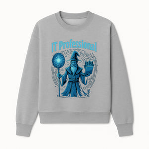 Wizard IT Professional Graphic Tee | Magical Tech T-Shirt for IT Specialists | Geeky Computer Sorcery Design - Sweatshirt 1758004721401.jpg