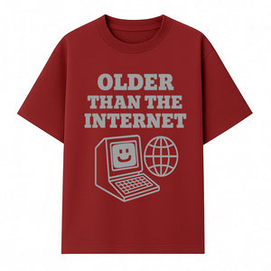 Older Than the Internet Retro Computer Graphic T-Shirt - Vintage Tech Humor Gift - T-shirt 1758004721406.jpg