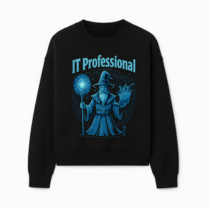 Wizard IT Professional Graphic Tee | Magical Tech T-Shirt for IT Specialists | Geeky Computer Sorcery Design - Sweatshirt 1758004721572.jpg