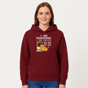 Funny Programmer Cat Design T-Shirt - I Make Computer Beep Boop - Geeky Gift for Tech Lovers and Cat Owners - Hoodie 1758004721663.jpg
