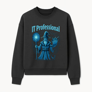 Wizard IT Professional Graphic Tee | Magical Tech T-Shirt for IT Specialists | Geeky Computer Sorcery Design - Sweatshirt 1758004721748.jpg