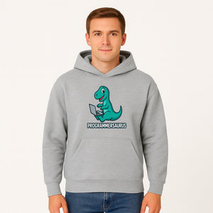Programmersaurus T-Rex Dinosaur Laptop Sticker | Cute Tech Humor Gift for Programmers, Coders, and Developers - Hoodie 1758004722009.jpg
