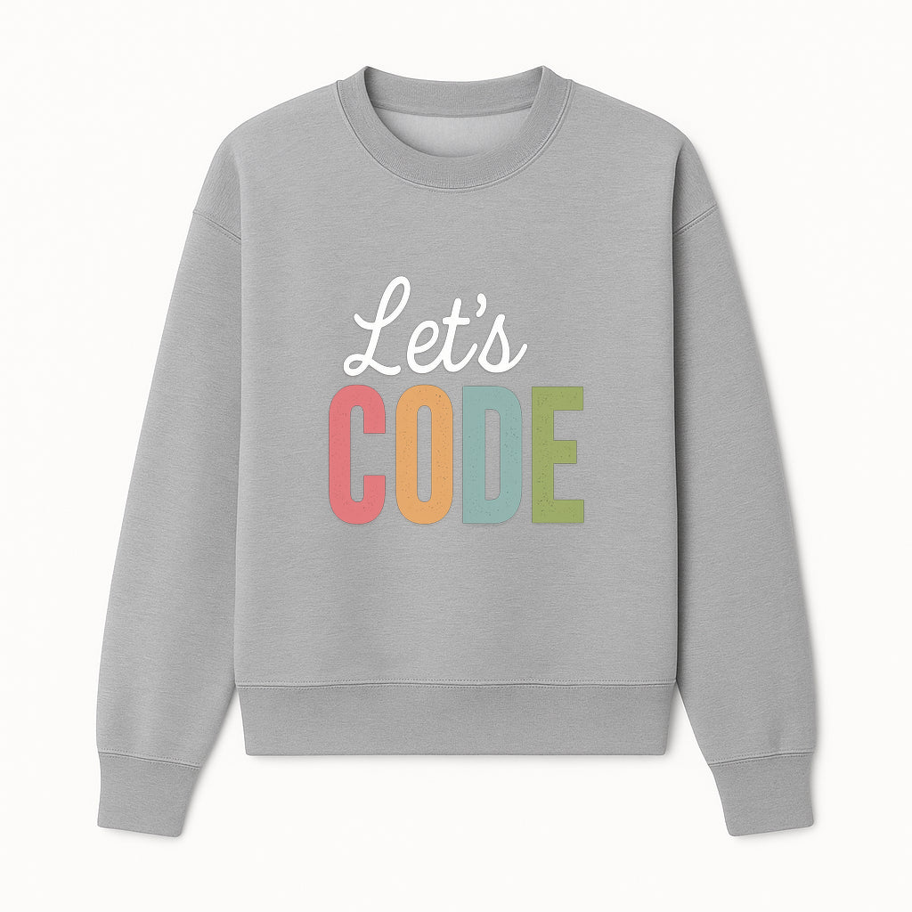 Let's Code Neon Sign - Retro Colorful Wall Art for Programmers, Tech Lovers, and Creative Spaces - Sweatshirt 1758004722032.jpg