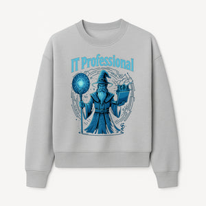 Wizard IT Professional Graphic Tee | Magical Tech T-Shirt for IT Specialists | Geeky Computer Sorcery Design - Sweatshirt 1758004722111.jpg