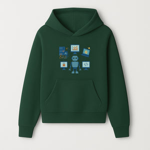 AI Robot Technology Illustration for Data Security, Analytics, and Coding - Digital Art Print for Tech Enthusiasts - Hoodie 1758004722274.jpg