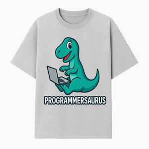 Programmersaurus T-Rex Dinosaur Laptop Sticker | Cute Tech Humor Gift for Programmers, Coders, and Developers - T-shirt 1758004722330.jpg