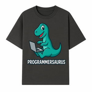 Programmersaurus T-Rex Dinosaur Laptop Sticker | Cute Tech Humor Gift for Programmers, Coders, and Developers - T-shirt 1758004722721.jpg