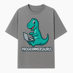 Programmersaurus T-Rex Dinosaur Laptop Sticker | Cute Tech Humor Gift for Programmers, Coders, and Developers - T-shirt 1758004723137.jpg