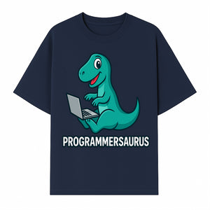 Programmersaurus T-Rex Dinosaur Laptop Sticker | Cute Tech Humor Gift for Programmers, Coders, and Developers - T-shirt 1758004723805.jpg