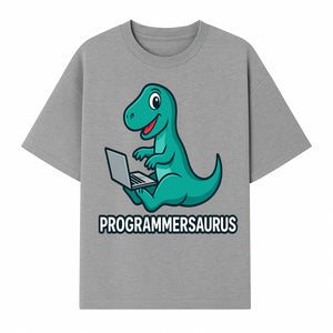 Programmersaurus T-Rex Dinosaur Laptop Sticker | Cute Tech Humor Gift for Programmers, Coders, and Developers - T-shirt 1758004724148.jpg