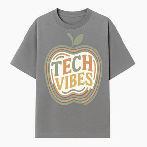 Tech Vibes Apple Graphic Tee | Retro Tech-Inspired Design | Trendy Apparel for Tech Lovers | Unique Gift Idea - T-shirt 1758004724372.jpg