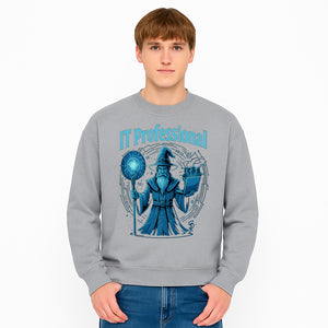 Wizard IT Professional Graphic Tee | Magical Tech T-Shirt for IT Specialists | Geeky Computer Sorcery Design - Sweatshirt 1758004724449.jpg